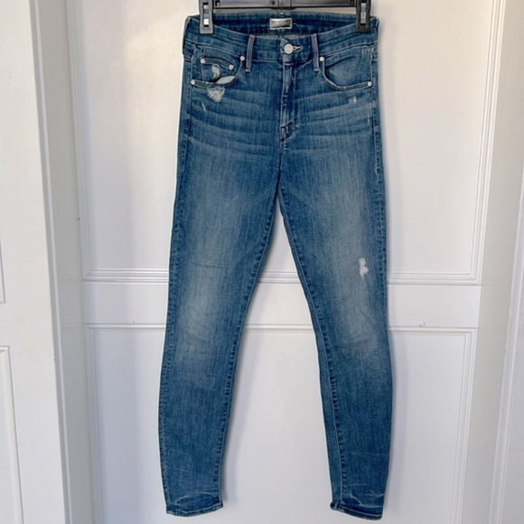 MOTHER Skinny Jeans the THE LOOKER Graffiti Girl size 26 - Picture 1 of 12